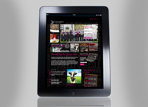 The Bull Inn website design