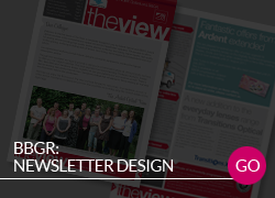 BBGR newsletter design