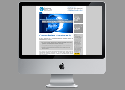 Customs Reclaim website design and build